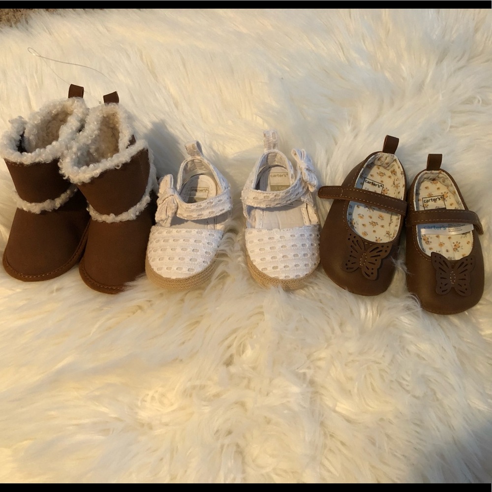 5 for $15. 💙 Bundle of Baby Girl Carter’s Shoes